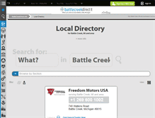 Tablet Screenshot of directory.battlecreekdirect.info